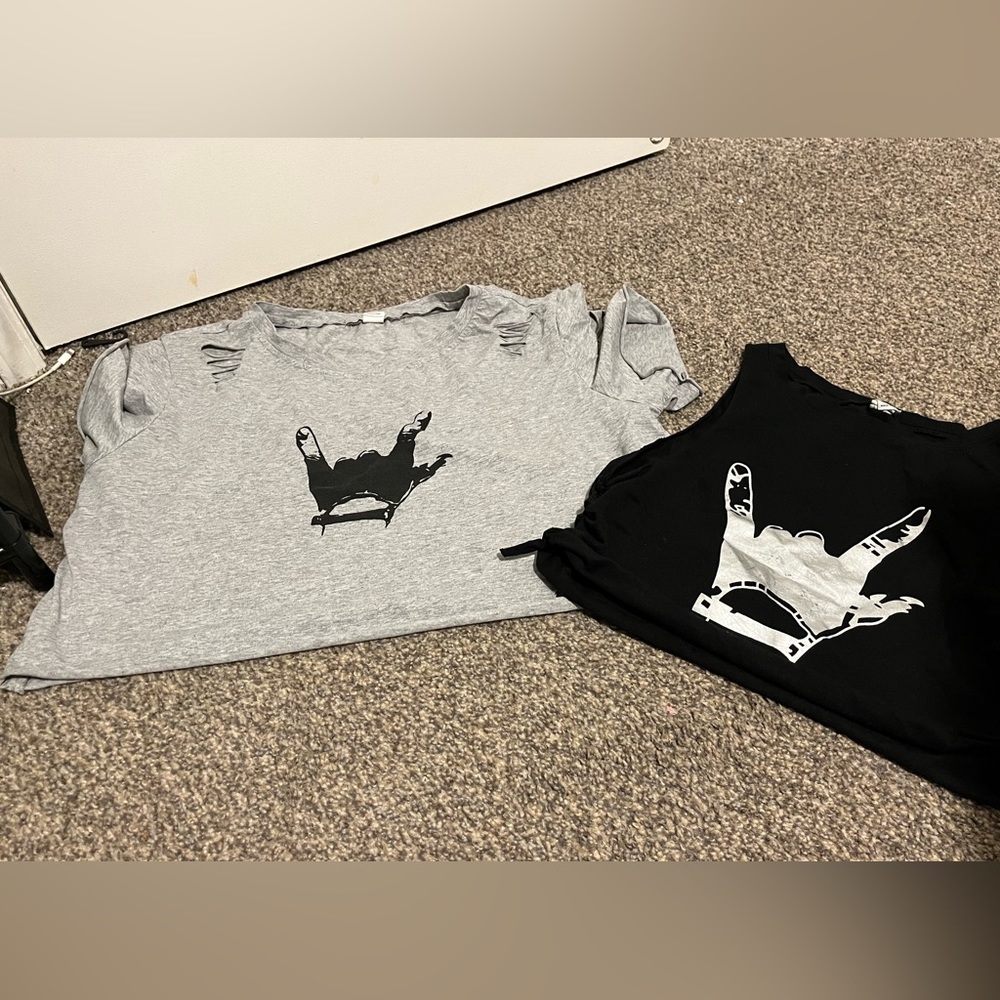 Distressed Crop Tops